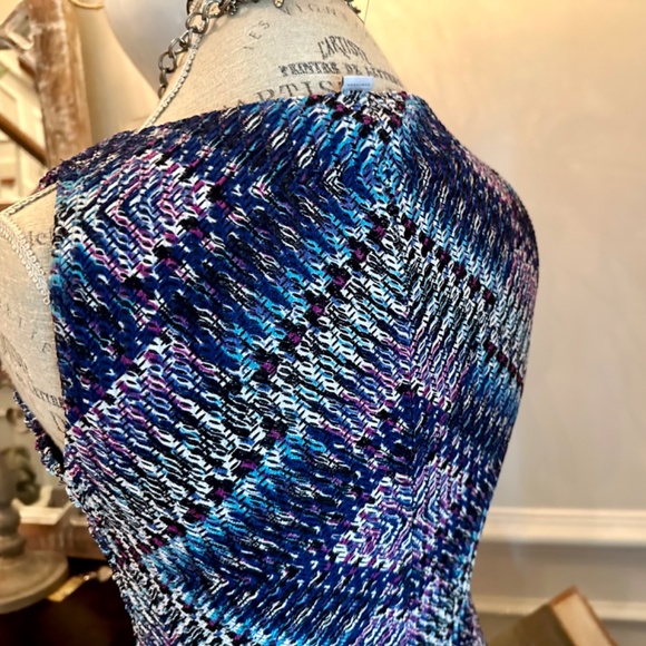 Chico’s Textured Maxi Dress 'Maida' Size 0 Stretch Fully Lined NWT - Picture 4 of 11